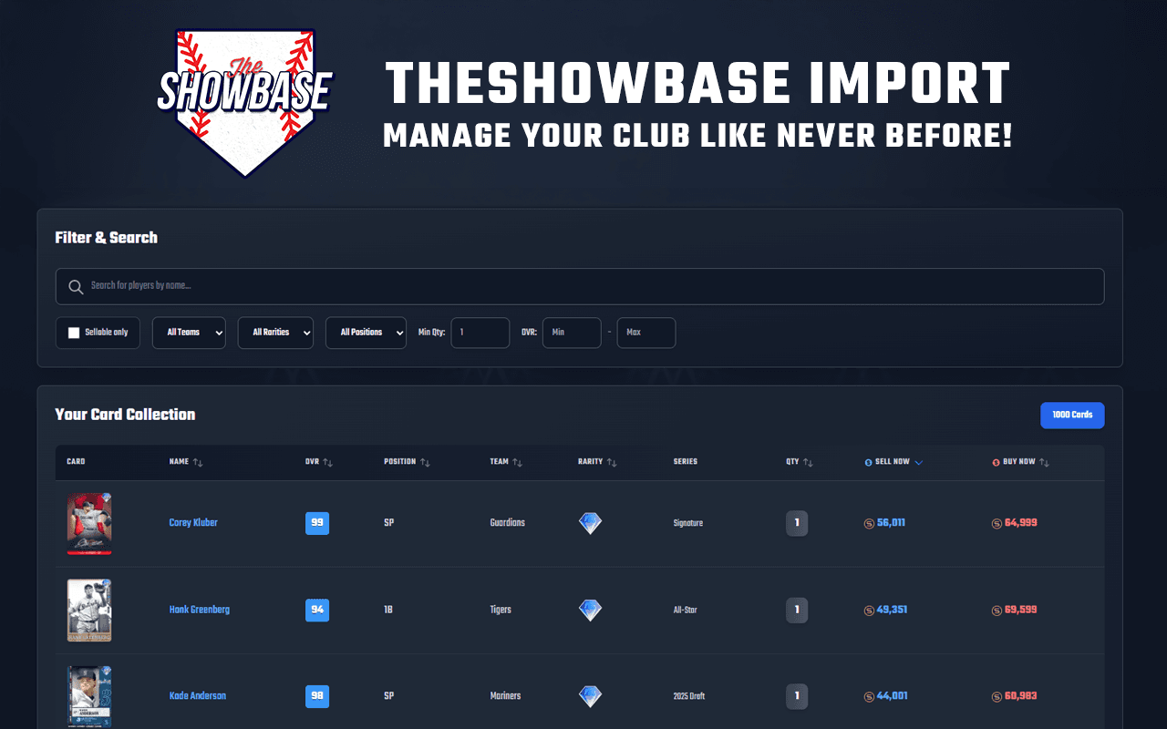 theSHOWBASE Importer Extension Screenshot 1