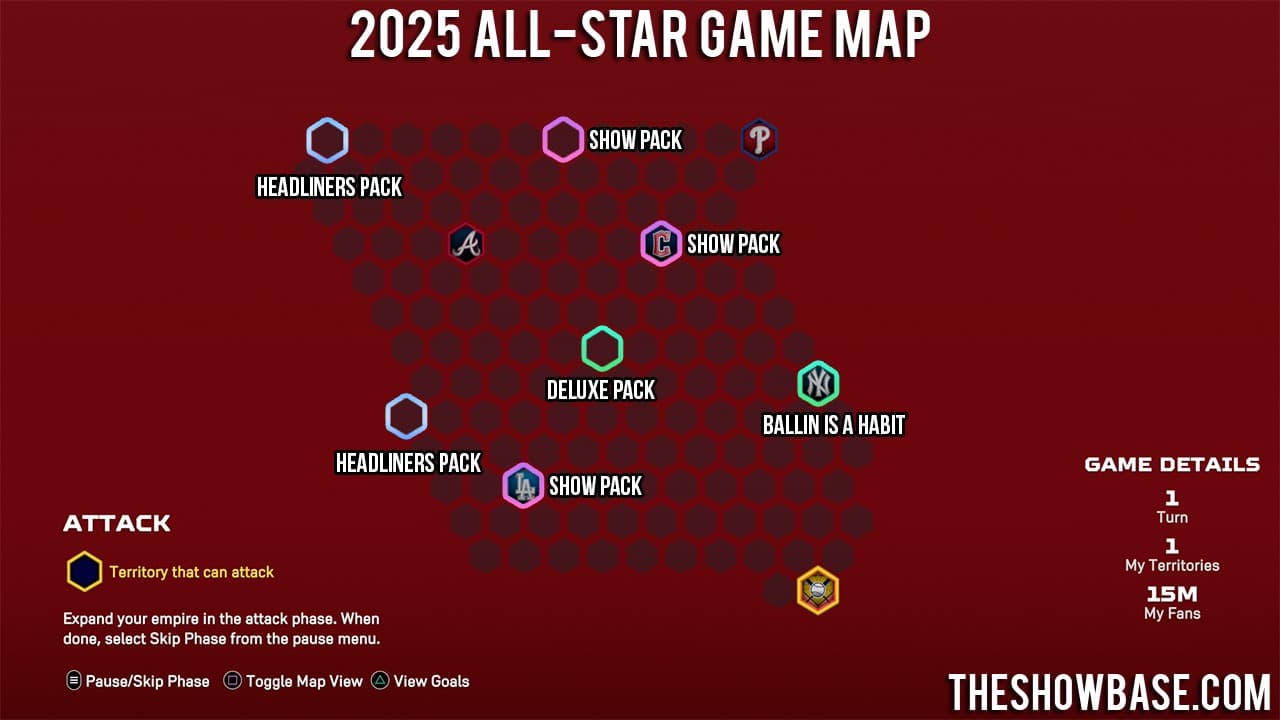 2025 All Star Game Map