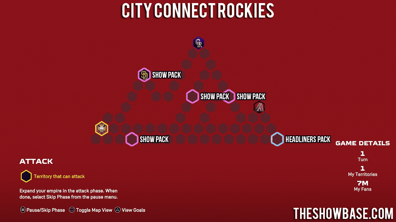 City Connect Rockies Conquest Map