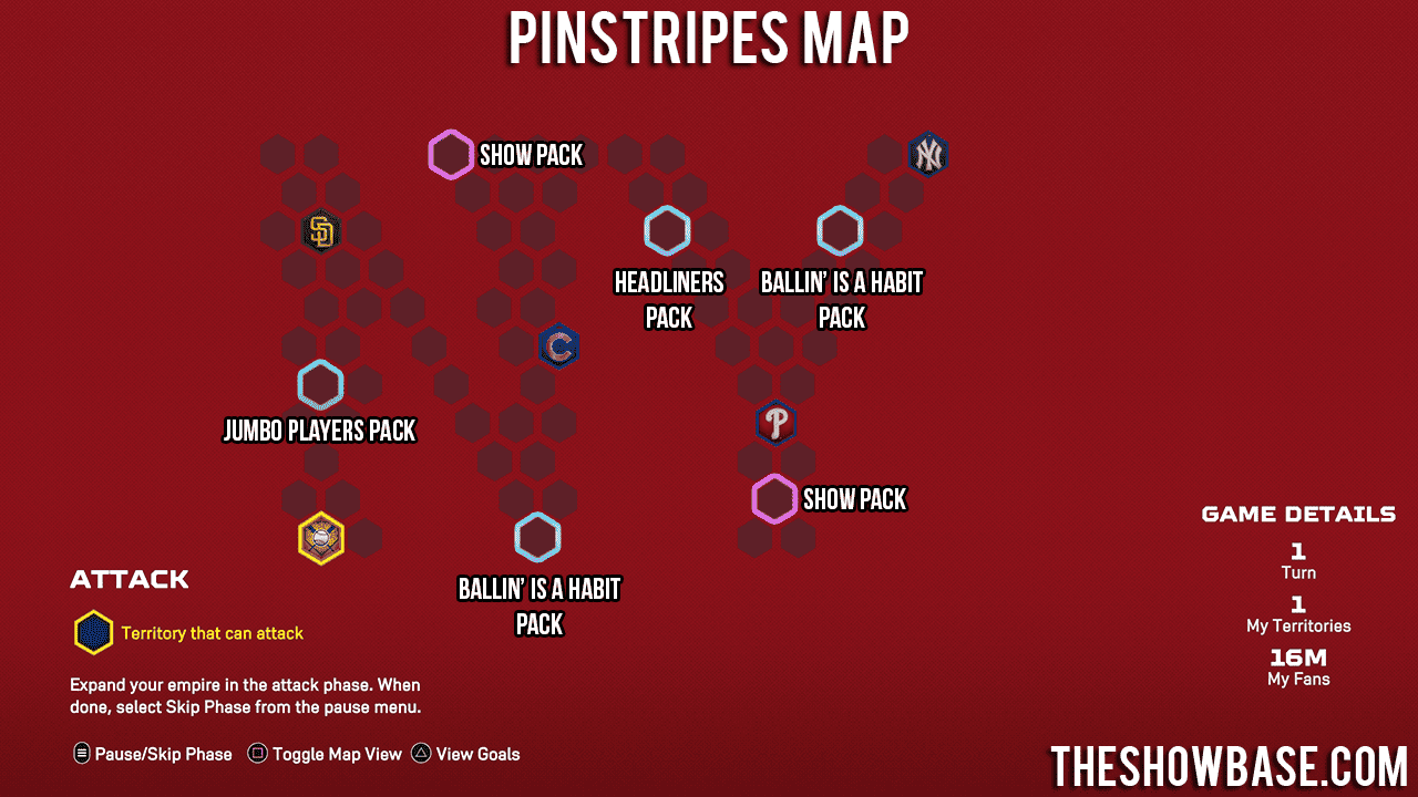 Pinstripes Map