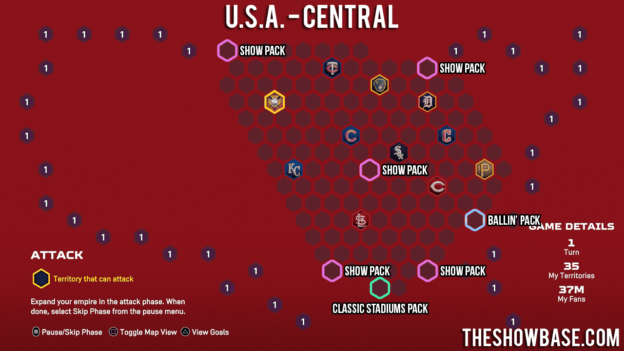 USA Central Map