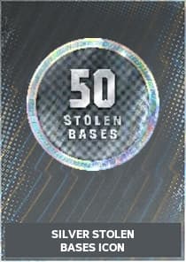 Silver Stolen Bases Icon