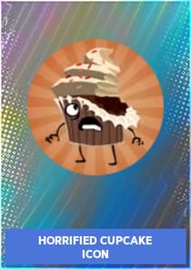 Horrified Cupcake Icon