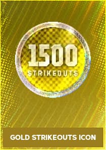 Gold Strikeouts Icon
