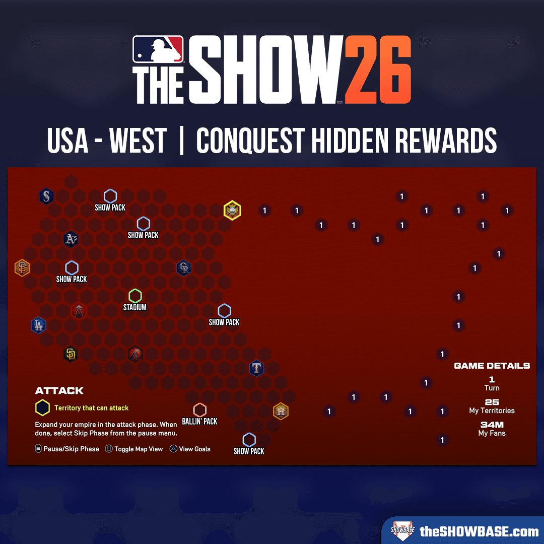 USA - WEST Conquest Map