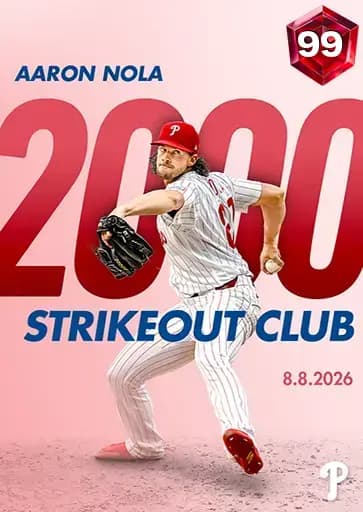 Aaron Nola Milestone card