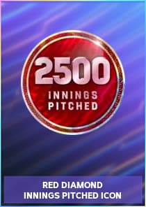 Red Diamond Innings Pitched Icon