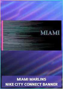 Miami Marlins Nike City Connect Banner