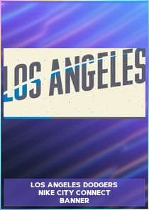 Los Angeles Dodgers Nike City Connect Banner