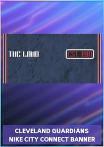 Cleveland Guardians Nike City Connect Banner