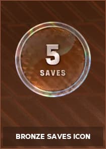 Bronze Saves Icon